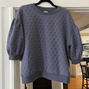 A New Day puff sleeve T shirt sweater size Large